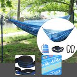 Maxbell Camping Hammock Attached Carry Bag Portable Hammock for Beach Patio Outsides blue