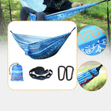 Maxbell Camping Hammock Attached Carry Bag Portable Hammock for Beach Patio Outsides blue
