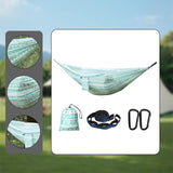 Maxbell Camping Hammock Attached Carry Bag Portable Hammock for Beach Patio Outsides green