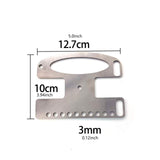 Maxbell Stainless Steel Fishing Line Winder Versatile Sturdy Rust Resistant Portable