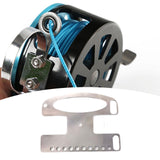 Maxbell Stainless Steel Fishing Line Winder Versatile Sturdy Rust Resistant Portable
