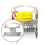 Maxbell Stainless Steel Fishing Line Winder Versatile Sturdy Rust Resistant Portable