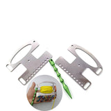 Maxbell Stainless Steel Fishing Line Winder Versatile Sturdy Rust Resistant Portable