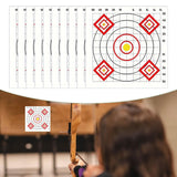 Maxbell 10x Target Papers Convenient Practice for Sport Men Women Outdoor Activities