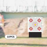 Maxbell 10x Target Papers Convenient Practice for Sport Men Women Outdoor Activities