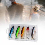 Maxbell 5x Fishing Lures Crankbait Hard Spinnerbaits Swimbaits for Pike Crappie Bass