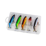 Maxbell 5x Fishing Lures Crankbait Hard Spinnerbaits Swimbaits for Pike Crappie Bass