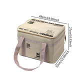 Maxbell Camping Storage Bag Oxford Cloth Duffle Bag for Outdoor Sports Travel Picnic Beige