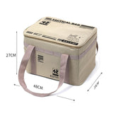 Maxbell Camping Storage Bag Oxford Cloth Duffle Bag for Outdoor Sports Travel Picnic Beige