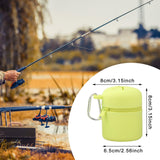 Maxbell Fly Fishing Box Mini Trash Can Zippered Dust Box Bin for Park Picnic Outdoor Fruit green