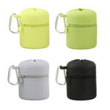 Maxbell Fly Fishing Box Mini Trash Can Zippered Dust Box Bin for Park Picnic Outdoor Fruit green