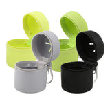 Maxbell Fly Fishing Box Mini Trash Can Zippered Dust Box Bin for Park Picnic Outdoor Fruit green