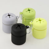 Maxbell Fly Fishing Box Mini Trash Can Zippered Dust Box Bin for Park Picnic Outdoor Fruit green