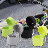 Maxbell Fly Fishing Box Mini Trash Can Zippered Dust Box Bin for Park Picnic Outdoor Fruit green