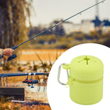 Maxbell Fly Fishing Box Mini Trash Can Zippered Dust Box Bin for Park Picnic Outdoor Fruit green