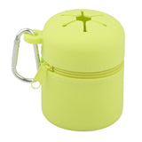 Maxbell Fly Fishing Box Mini Trash Can Zippered Dust Box Bin for Park Picnic Outdoor Fruit green