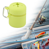 Maxbell Fly Fishing Box Mini Trash Can Zippered Dust Box Bin for Park Picnic Outdoor Fruit green