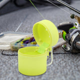 Maxbell Fly Fishing Box Mini Trash Can Zippered Dust Box Bin for Park Picnic Outdoor Fruit green