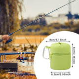 Maxbell Fly Fishing Box Mini Trash Can Zippered Dust Box Bin for Park Picnic Outdoor green