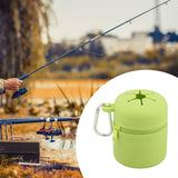 Maxbell Fly Fishing Box Mini Trash Can Zippered Dust Box Bin for Park Picnic Outdoor green