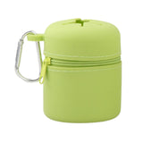 Maxbell Fly Fishing Box Mini Trash Can Zippered Dust Box Bin for Park Picnic Outdoor green