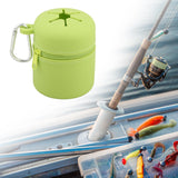 Maxbell Fly Fishing Box Mini Trash Can Zippered Dust Box Bin for Park Picnic Outdoor green