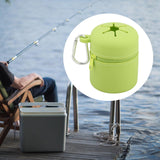 Maxbell Fly Fishing Box Mini Trash Can Zippered Dust Box Bin for Park Picnic Outdoor green