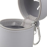 Maxbell Fly Fishing Box Mini Trash Can Zippered Dust Box Bin for Park Picnic Outdoor gray