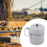 Maxbell Fly Fishing Box Mini Trash Can Zippered Dust Box Bin for Park Picnic Outdoor gray