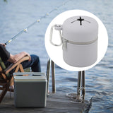 Maxbell Fly Fishing Box Mini Trash Can Zippered Dust Box Bin for Park Picnic Outdoor gray