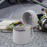 Maxbell Fly Fishing Box Mini Trash Can Zippered Dust Box Bin for Park Picnic Outdoor gray