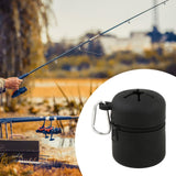 Maxbell Fly Fishing Box Mini Trash Can Zippered Dust Box Bin for Park Picnic Outdoor black