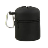 Maxbell Fly Fishing Box Mini Trash Can Zippered Dust Box Bin for Park Picnic Outdoor black