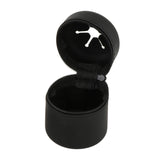 Maxbell Fly Fishing Box Mini Trash Can Zippered Dust Box Bin for Park Picnic Outdoor black