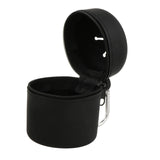 Maxbell Fly Fishing Box Mini Trash Can Zippered Dust Box Bin for Park Picnic Outdoor black