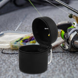 Maxbell Fly Fishing Box Mini Trash Can Zippered Dust Box Bin for Park Picnic Outdoor black