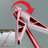 Maxbell Fishing Rod Holder Retractable Portable Multifunction Fishing Pole Bracket Rack Rose Blue