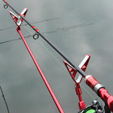 Maxbell Fishing Rod Holder Retractable Portable Multifunction Fishing Pole Bracket Rack Rose Blue