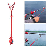 Maxbell Fishing Rod Holder Retractable Portable Multifunction Fishing Pole Bracket Rack Rose Blue