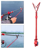Maxbell Fishing Rod Holder Retractable Portable Multifunction Fishing Pole Bracket Rack Rose Blue