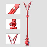 Maxbell Fishing Rod Holder Retractable Portable Multifunction Fishing Pole Bracket Rack Rose Blue