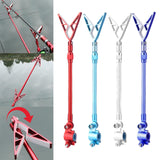Maxbell Fishing Rod Holder Retractable Portable Multifunction Fishing Pole Bracket Rack Rose Blue