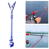 Maxbell Fishing Rod Holder Retractable Portable Multifunction Fishing Pole Bracket Rack Dark Blue