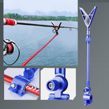 Maxbell Fishing Rod Holder Retractable Portable Multifunction Fishing Pole Bracket Rack Dark Blue