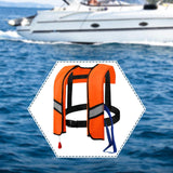 Maxbell Snorkel Vest Automatic Inflatable Safe Vest for Snorkeling Boating Outdoor Orange