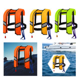 Maxbell Snorkel Vest Automatic Inflatable Safe Vest for Snorkeling Boating Outdoor Orange