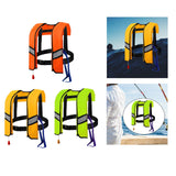 Maxbell Snorkel Vest Automatic Inflatable Safe Vest for Snorkeling Boating Outdoor Orange