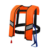 Maxbell Snorkel Vest Automatic Inflatable Safe Vest for Snorkeling Boating Outdoor Orange