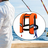 Maxbell Snorkel Vest Automatic Inflatable Safe Vest for Snorkeling Boating Outdoor Orange