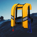Maxbell Snorkel Vest Automatic Inflatable Safe Vest for Snorkeling Boating Outdoor Yellow